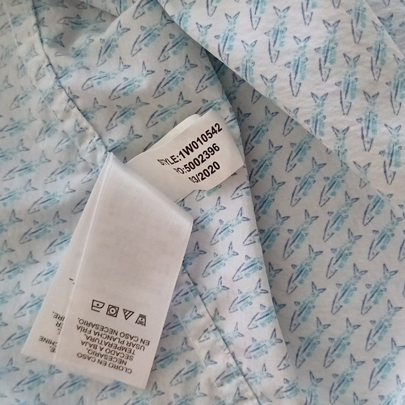 Vineyard Vines mini bonefish performance classic fit tucker shirt L Easter - Picture 10 of 13